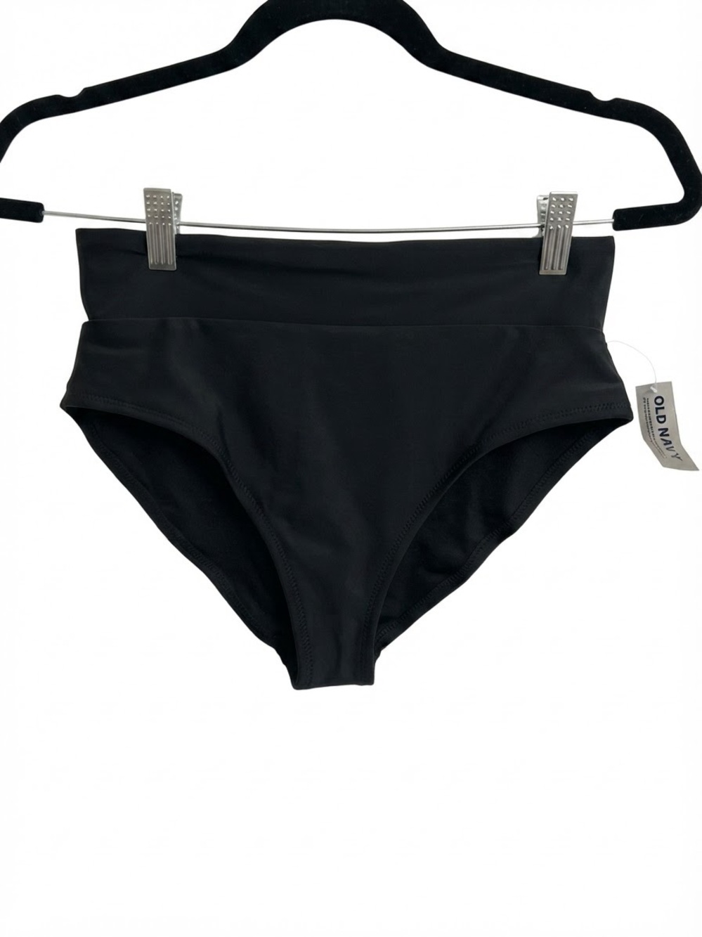 Old Navy Black High Waist Women’s Swim Bottoms Size Small NWT